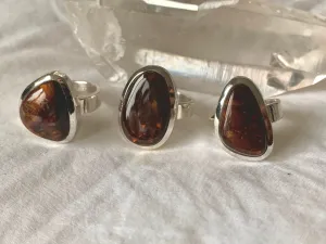 Mexican Fire Agate Naevia Ring - Freeform