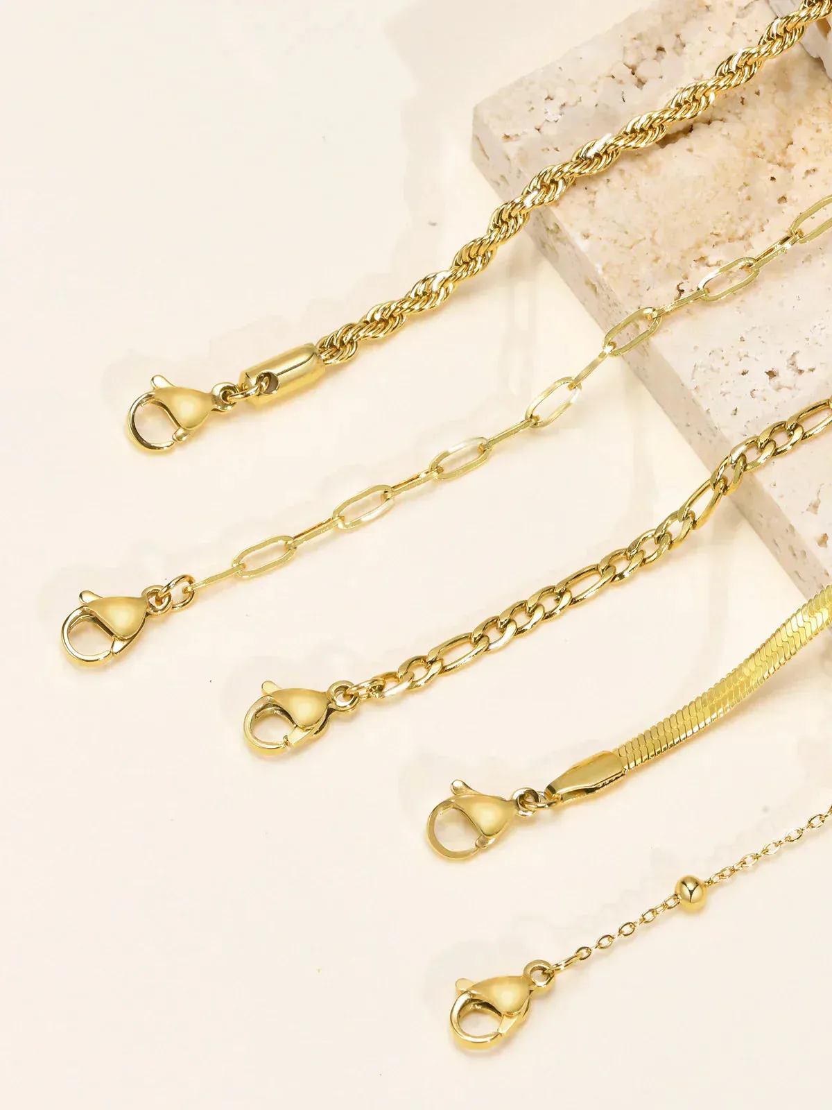 Moana Geometric Chain Bracelet (5 Pcs)
