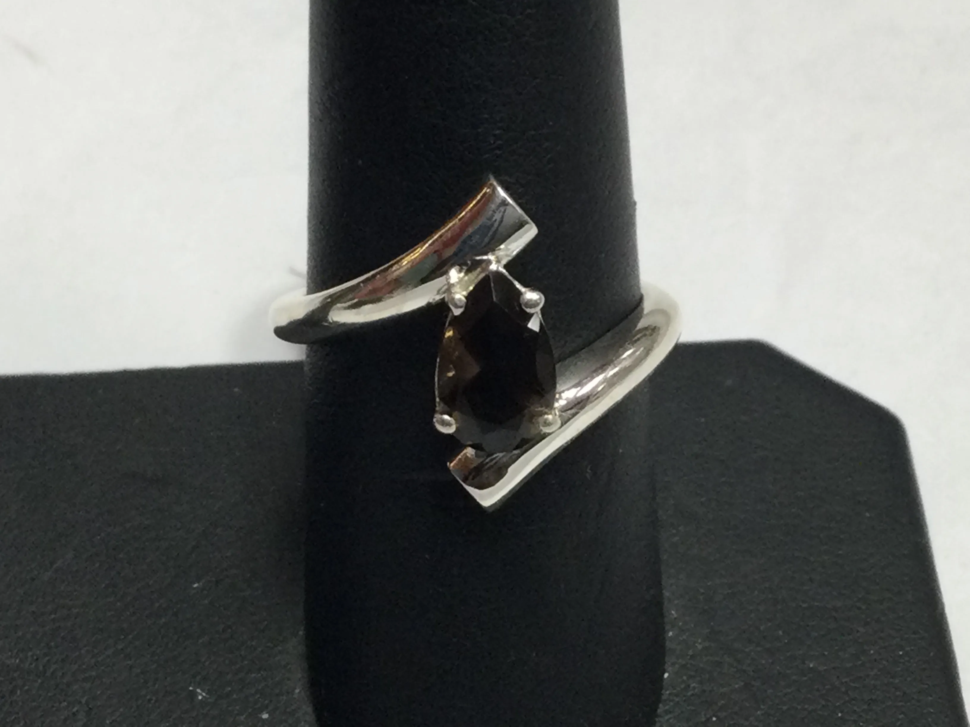 Modern Drop Cut Ring (Various Stones)