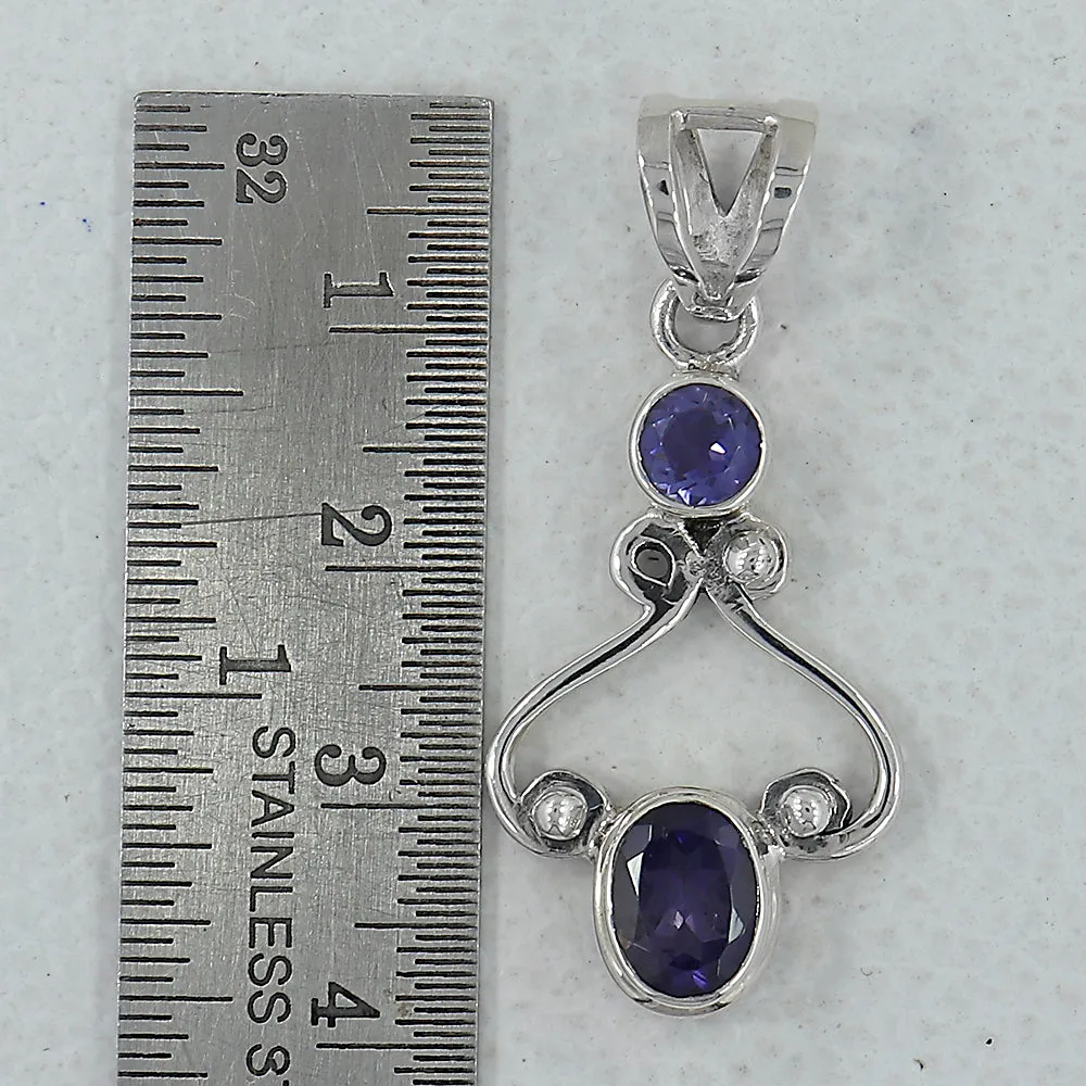 Multi Tourmaline Silver Pendants