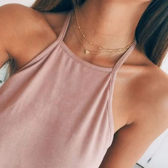 Multilayer Coin Tassels Lariat Bar Necklace