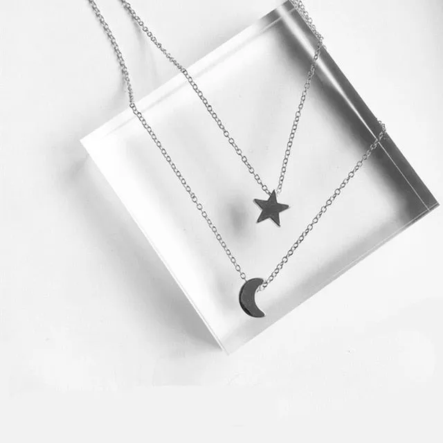Multilayer Coin Tassels Lariat Bar Necklace