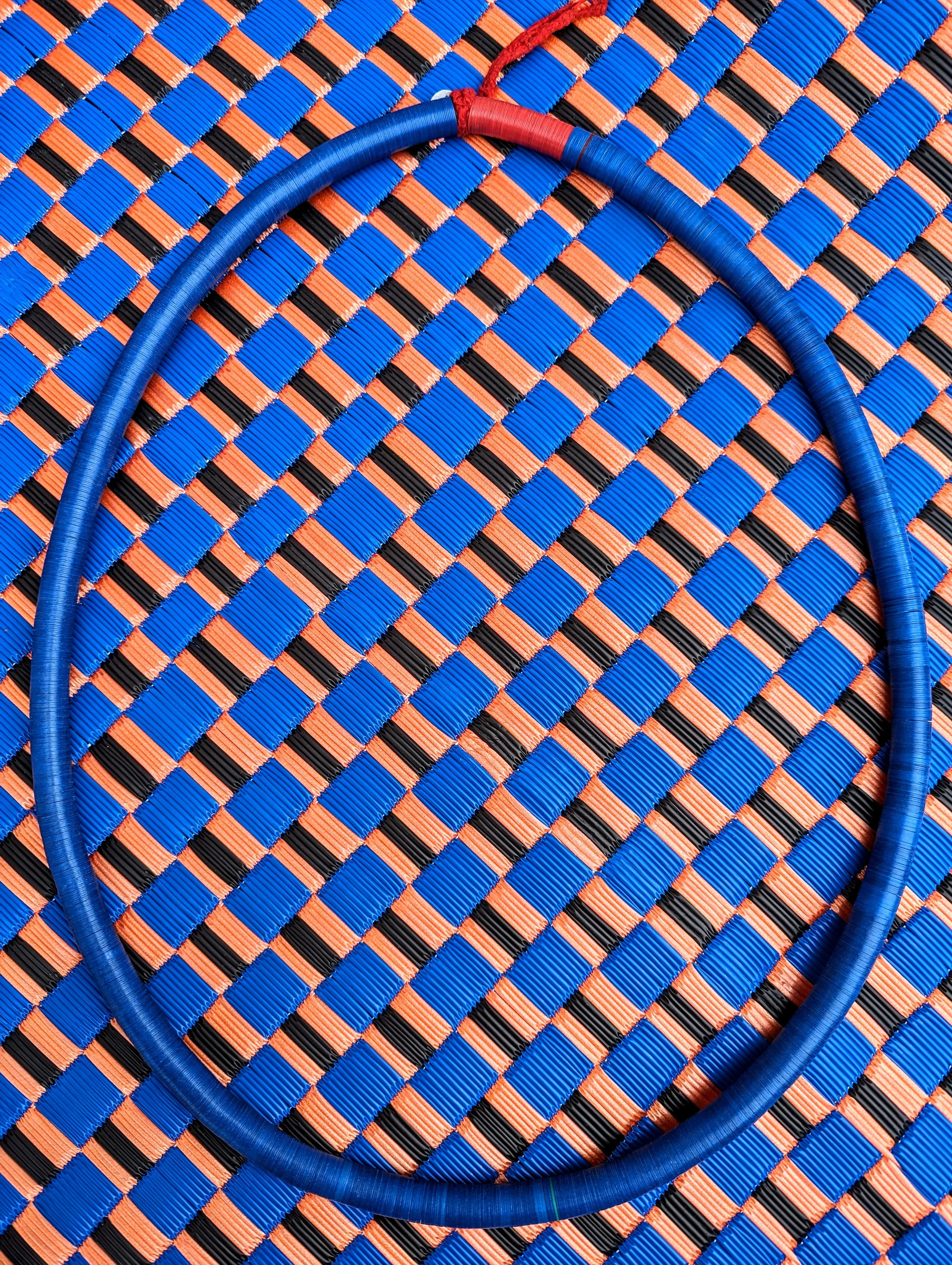 Nigerian bakelite blues necklaces