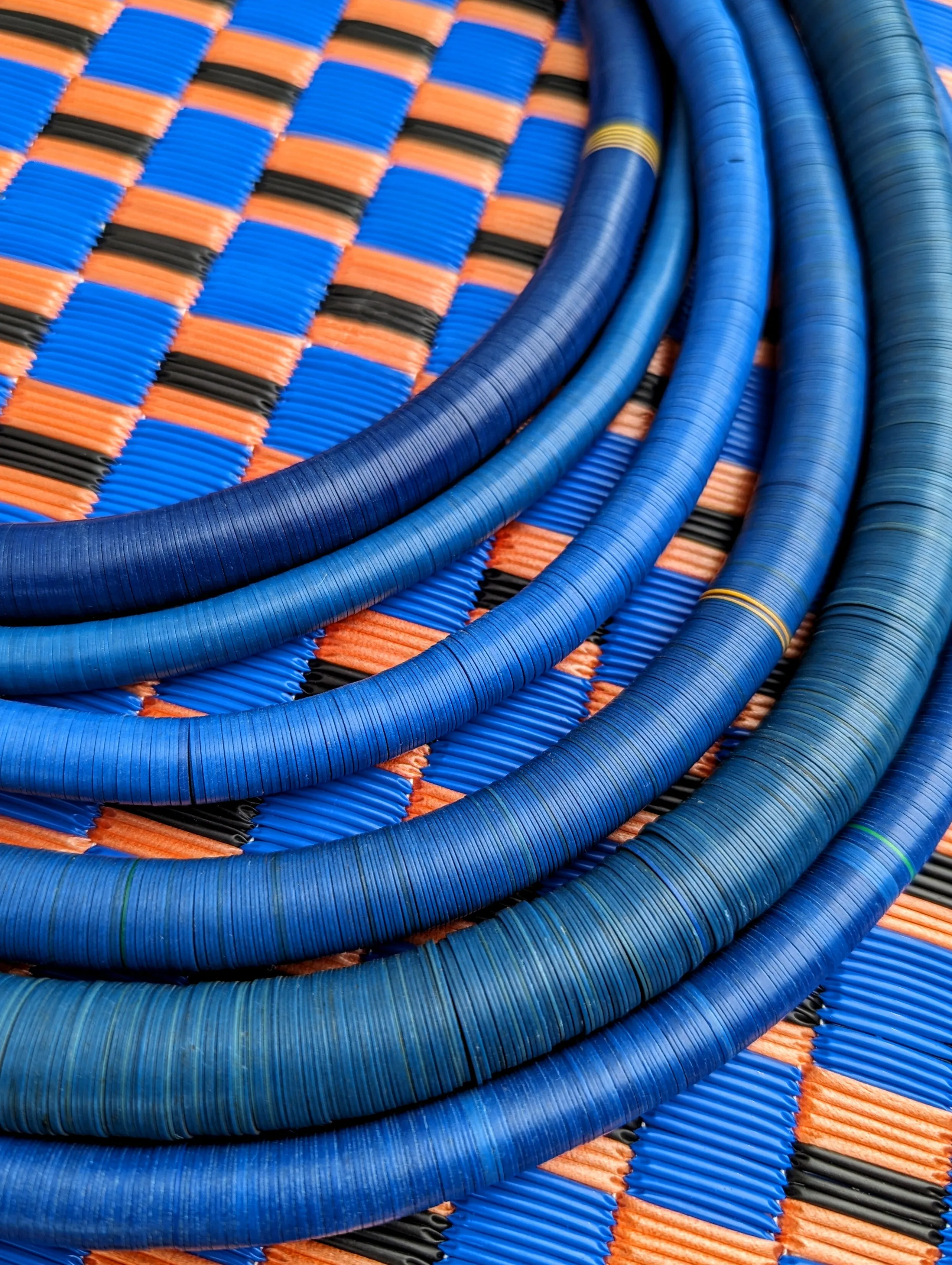 Nigerian bakelite blues necklaces