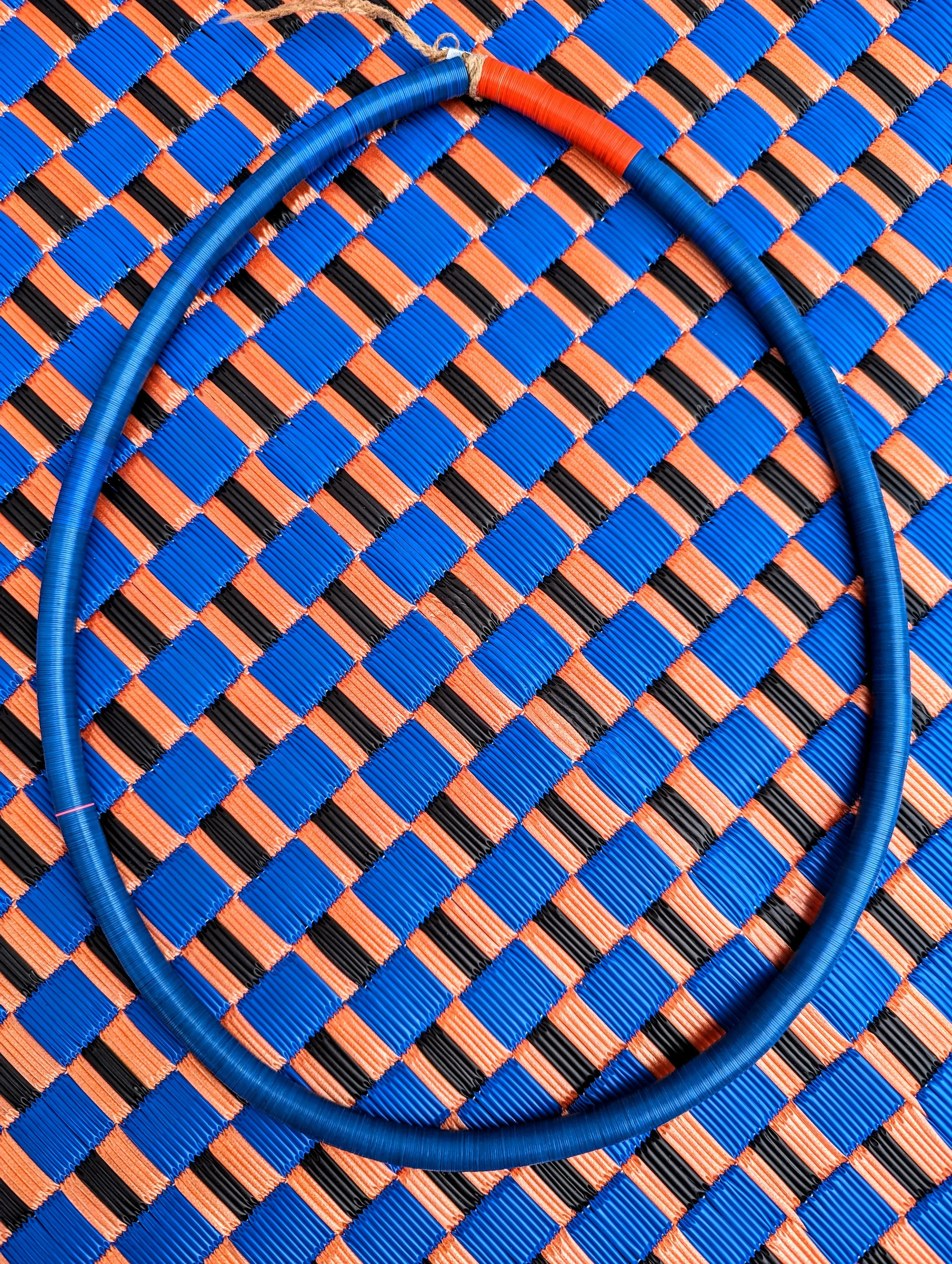 Nigerian bakelite blues necklaces
