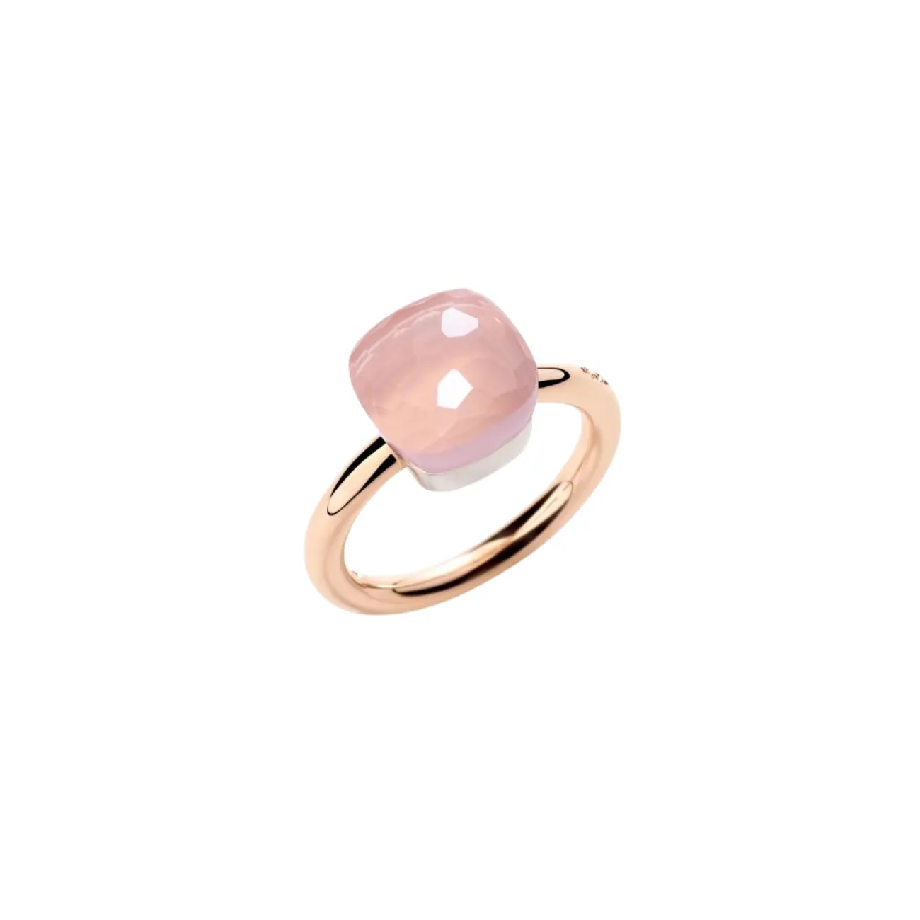 Nudo 18K Rose Gold Rose Quartz Classic Ring