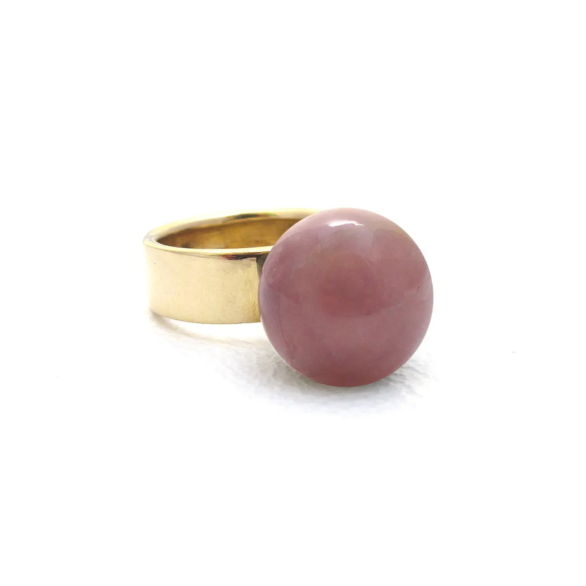 Orb Purple Quartz Ring