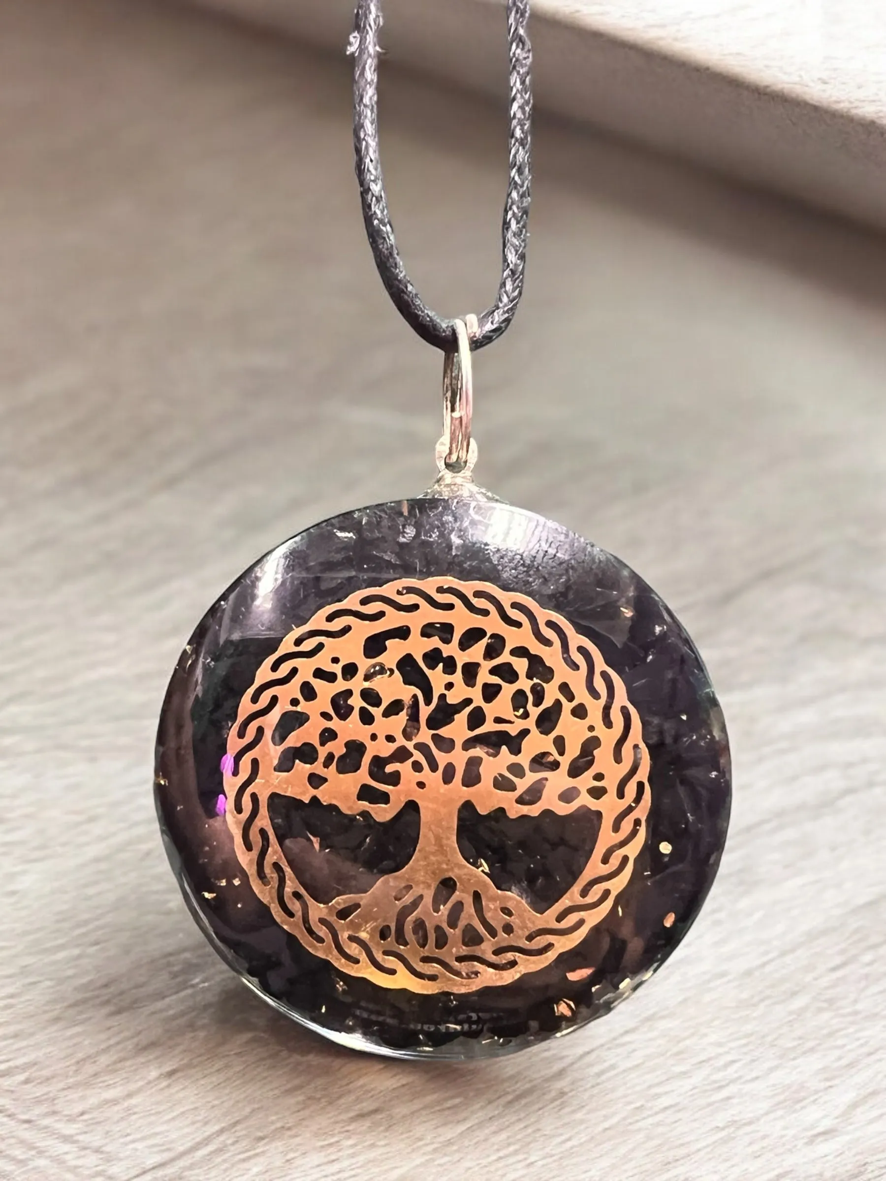 Orgonite Gemstone Pendants with Cord