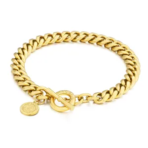 OT Toggle Clasp Stainless Steel Curb Link  Bracelet