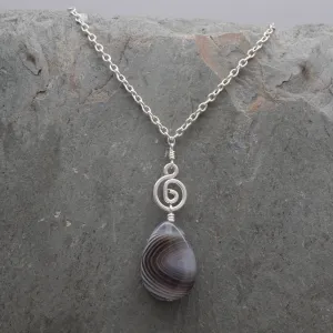 Pacha Drop Necklace Botswana Agate