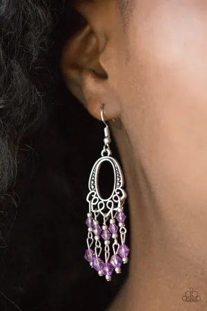 Paparazzi Not The Only Fish In The Sea Earrings Purple