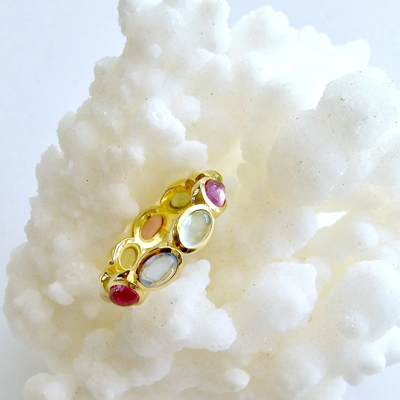 Pastel Quartz Stacking Ring