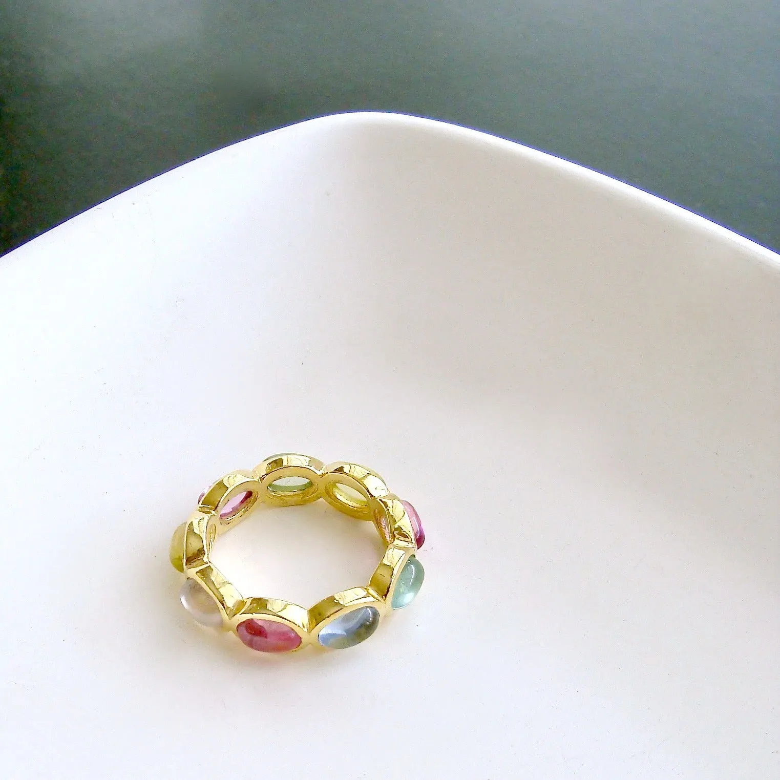 Pastel Quartz Stacking Ring