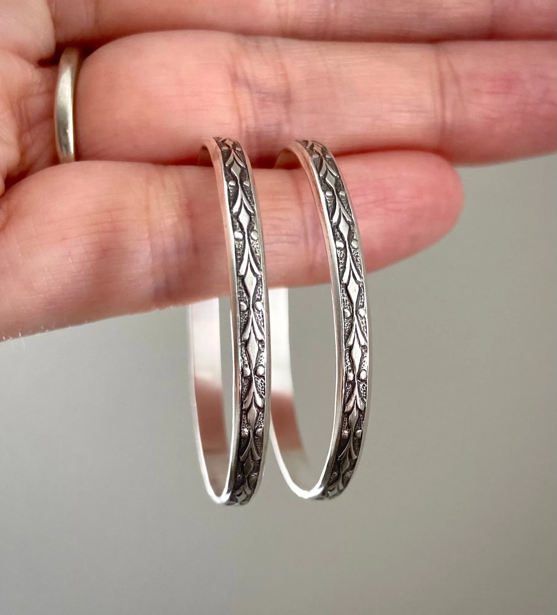 Patterned Hoops
