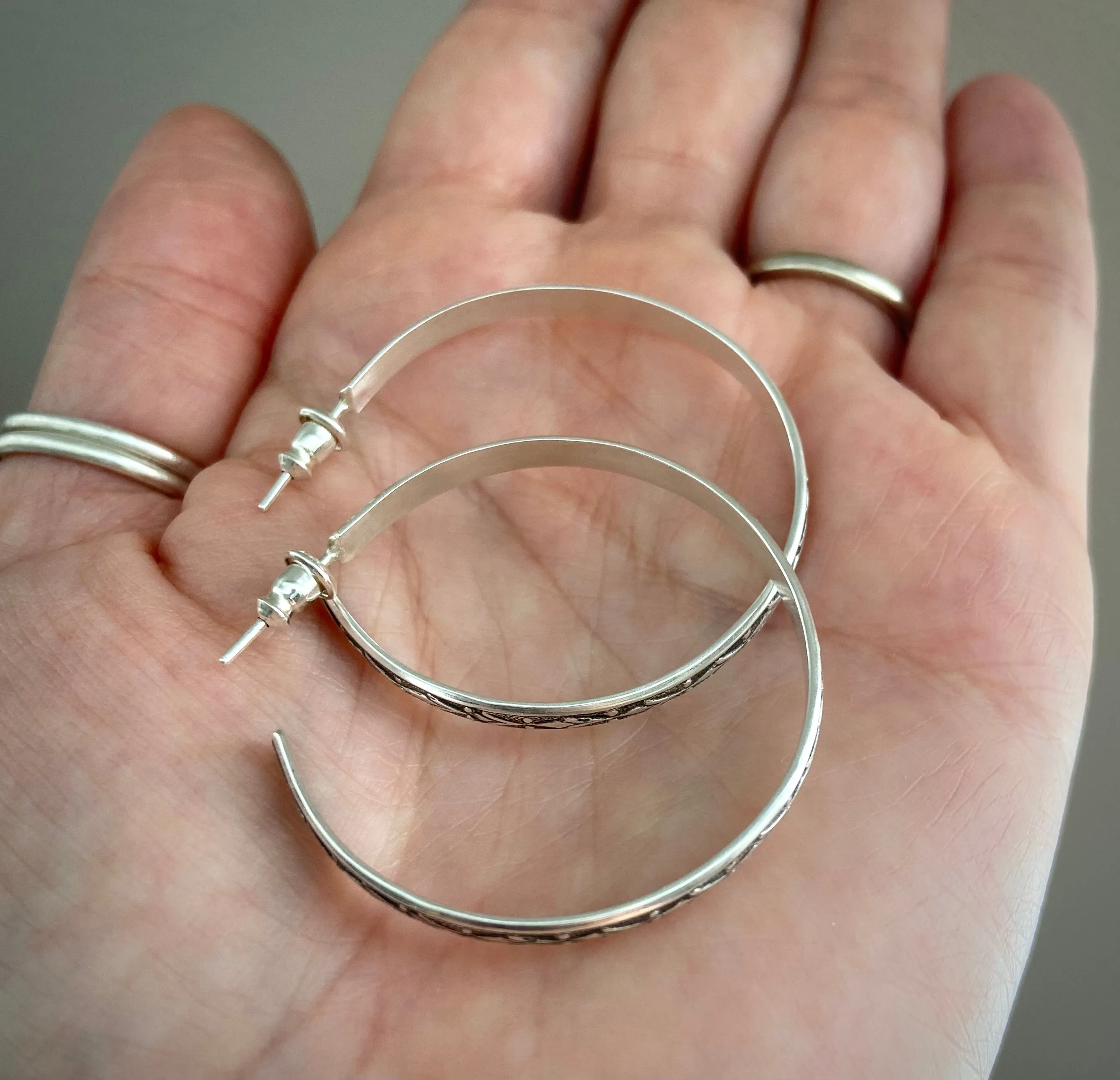 Patterned Hoops
