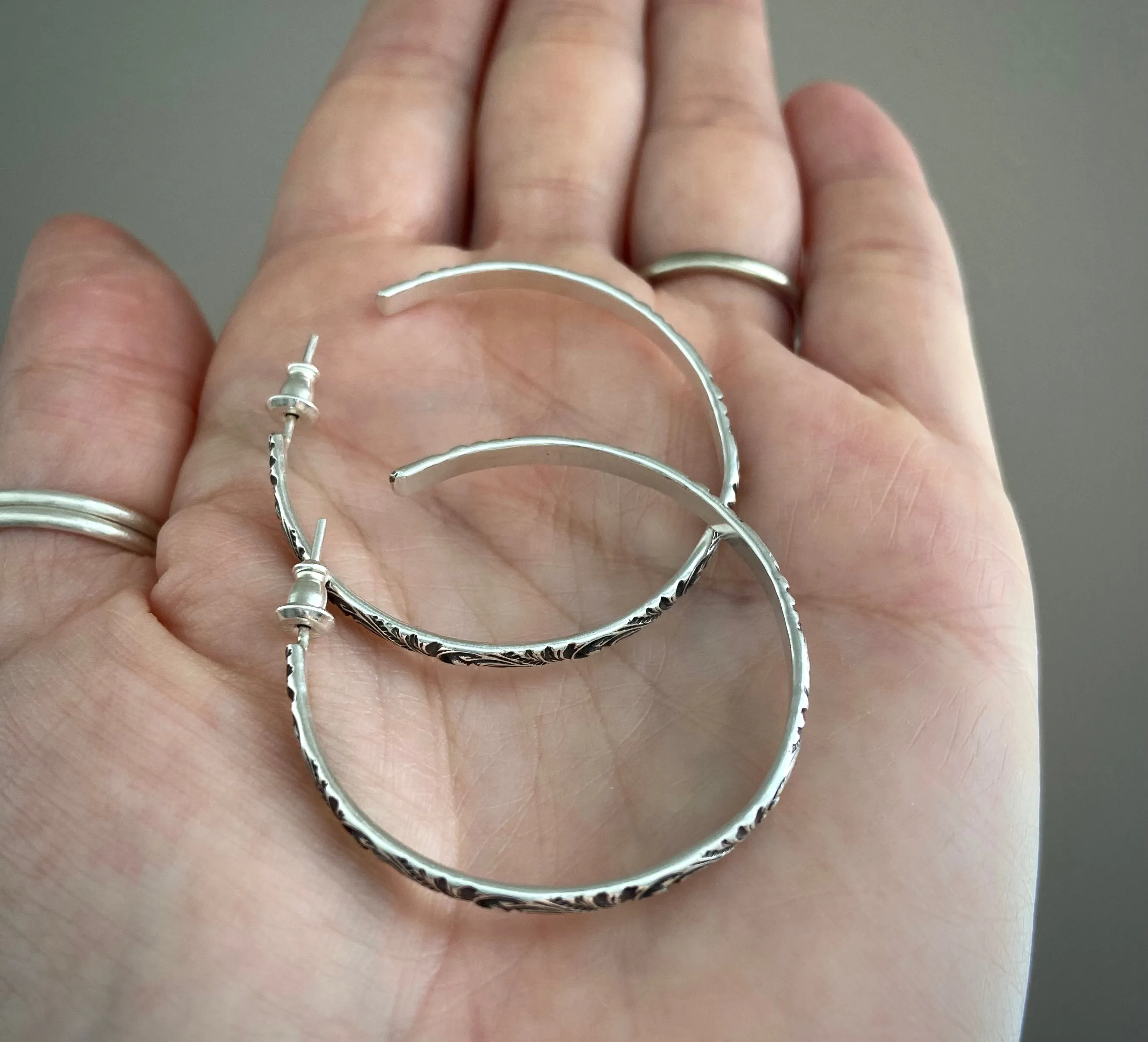 Patterned Hoops