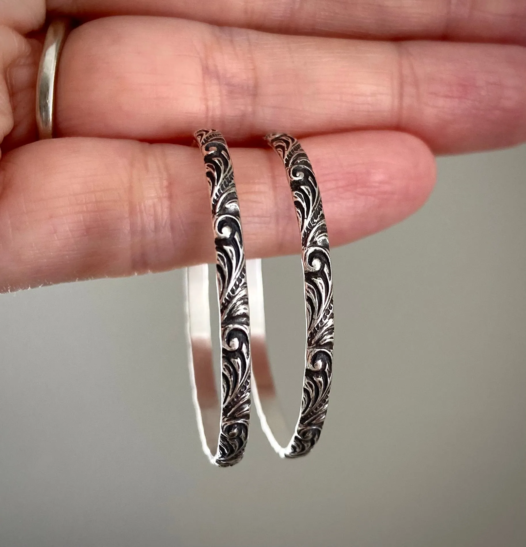 Patterned Hoops