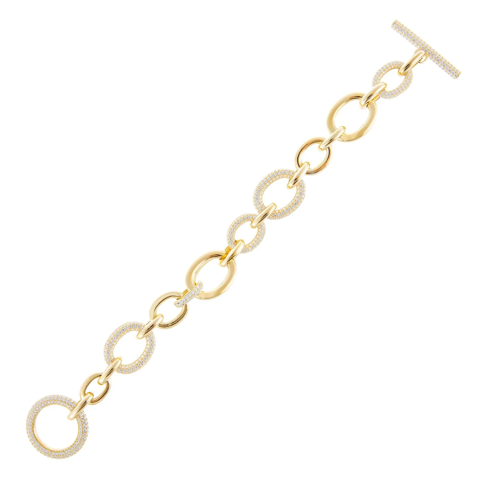 Pavé Multi Toggle Chain Bracelet