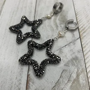 Pave Embellished Star Shape Earrings 210-18 | Erika Willliner Designs