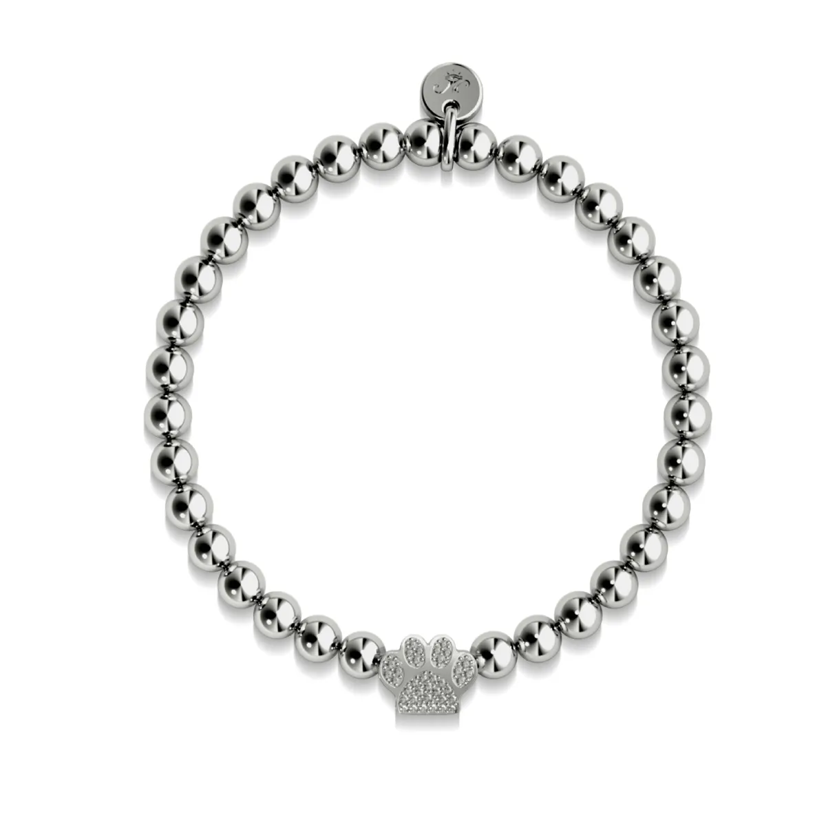 Paw | Silver | Crystal Pup Print