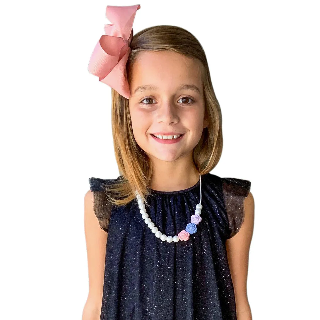 Pearl Roses Necklace