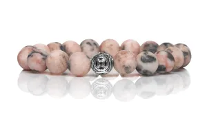 Pink Zebra Jasper Silver