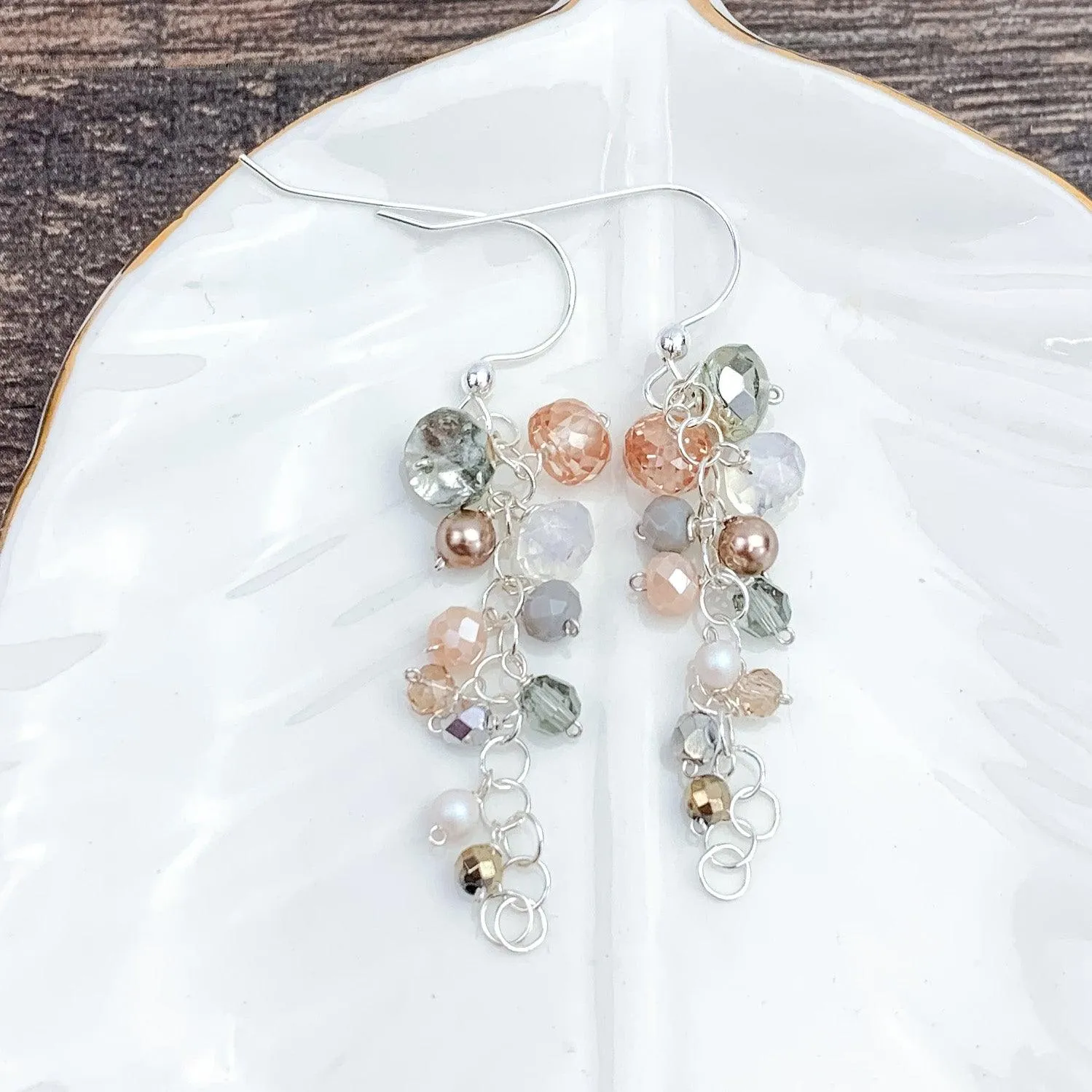 Playful Gems Drape Earrings