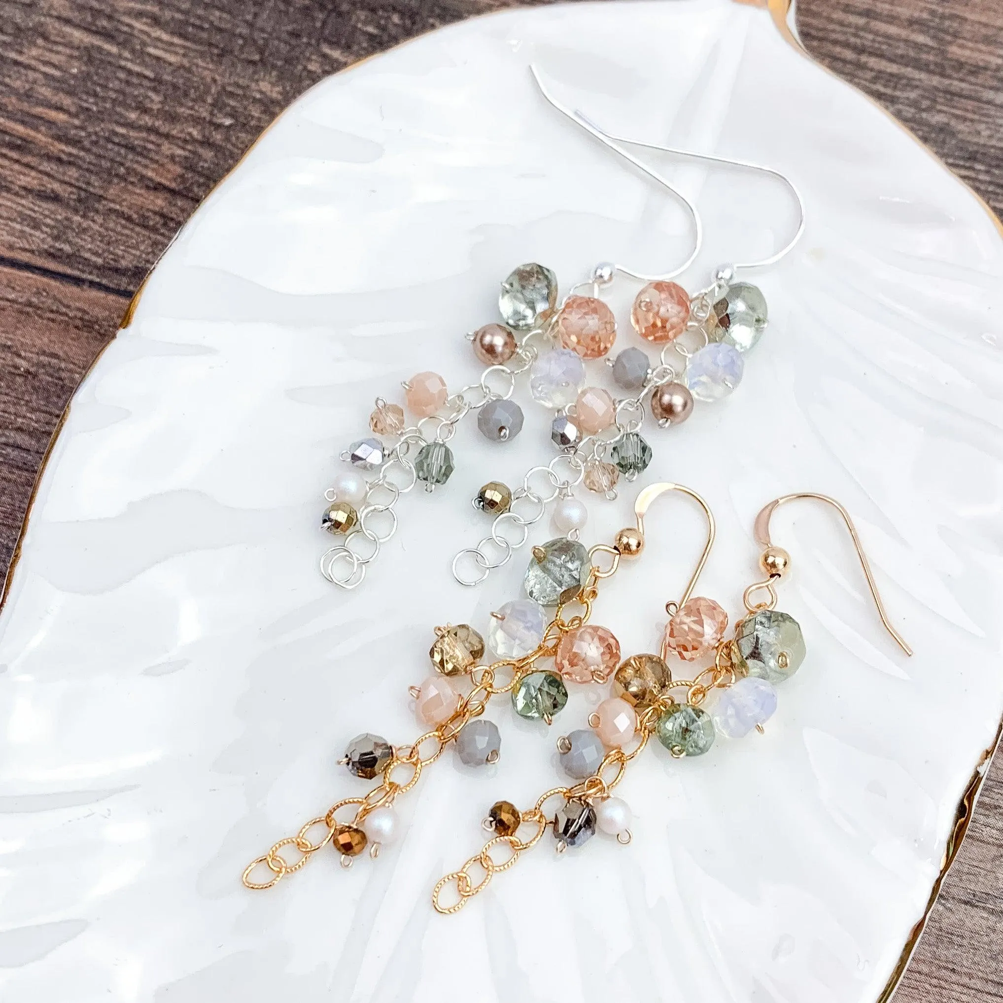Playful Gems Drape Earrings