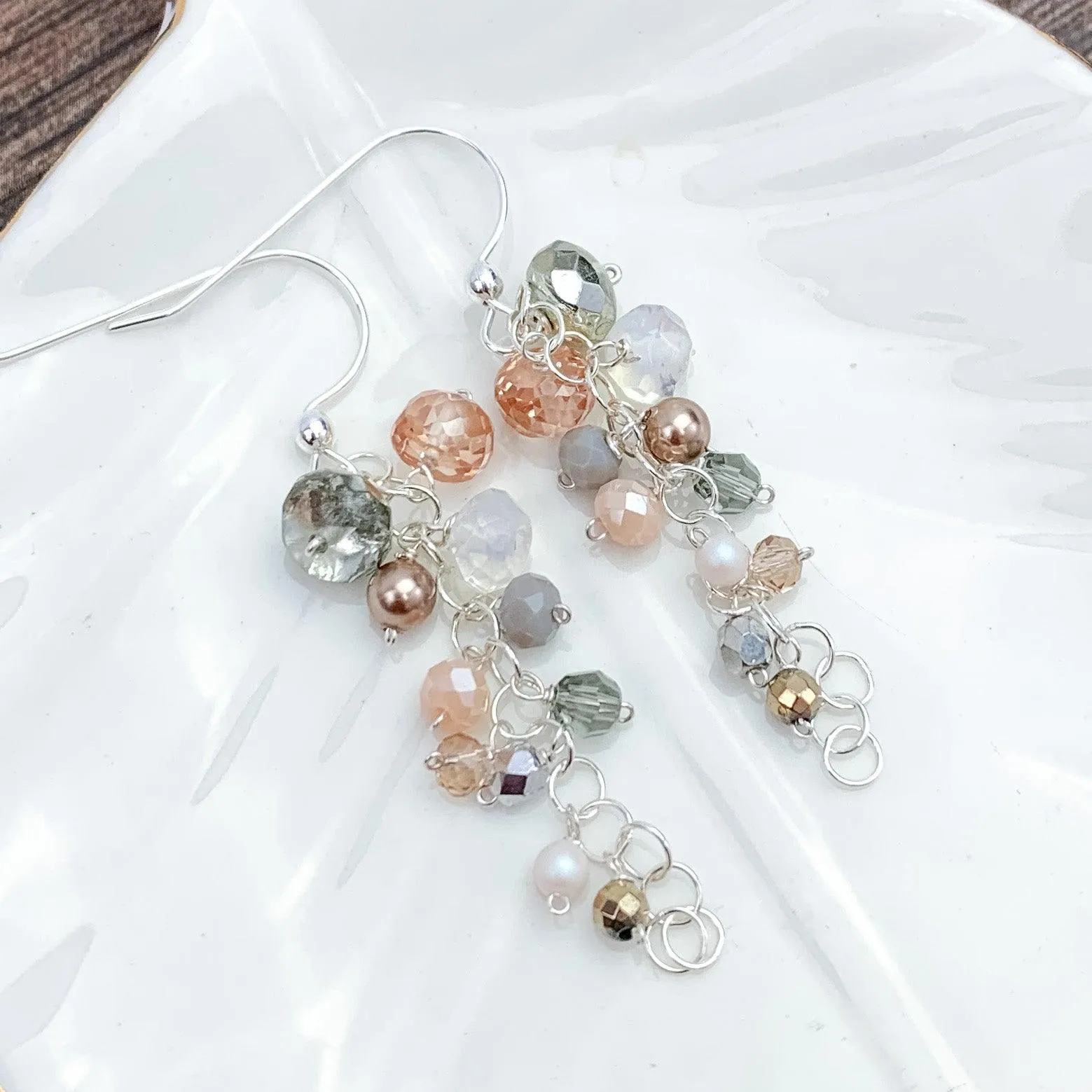 Playful Gems Drape Earrings