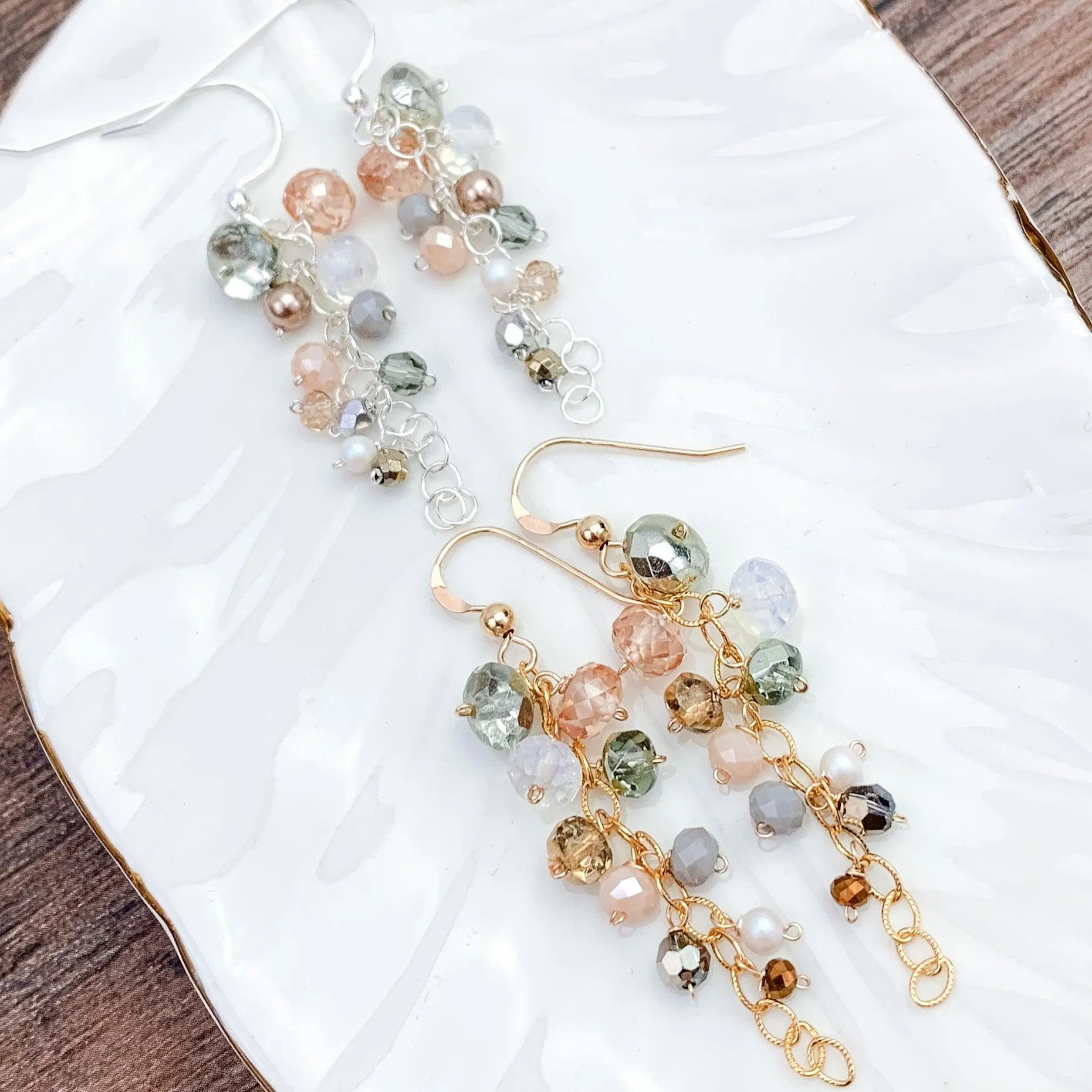Playful Gems Drape Earrings