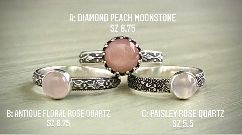 Pretty in Pink Stacker Rings