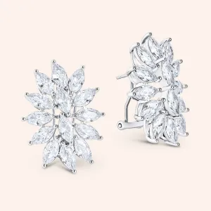 "Bloom" 16.8CTW Marquise Cut Statement Earrings