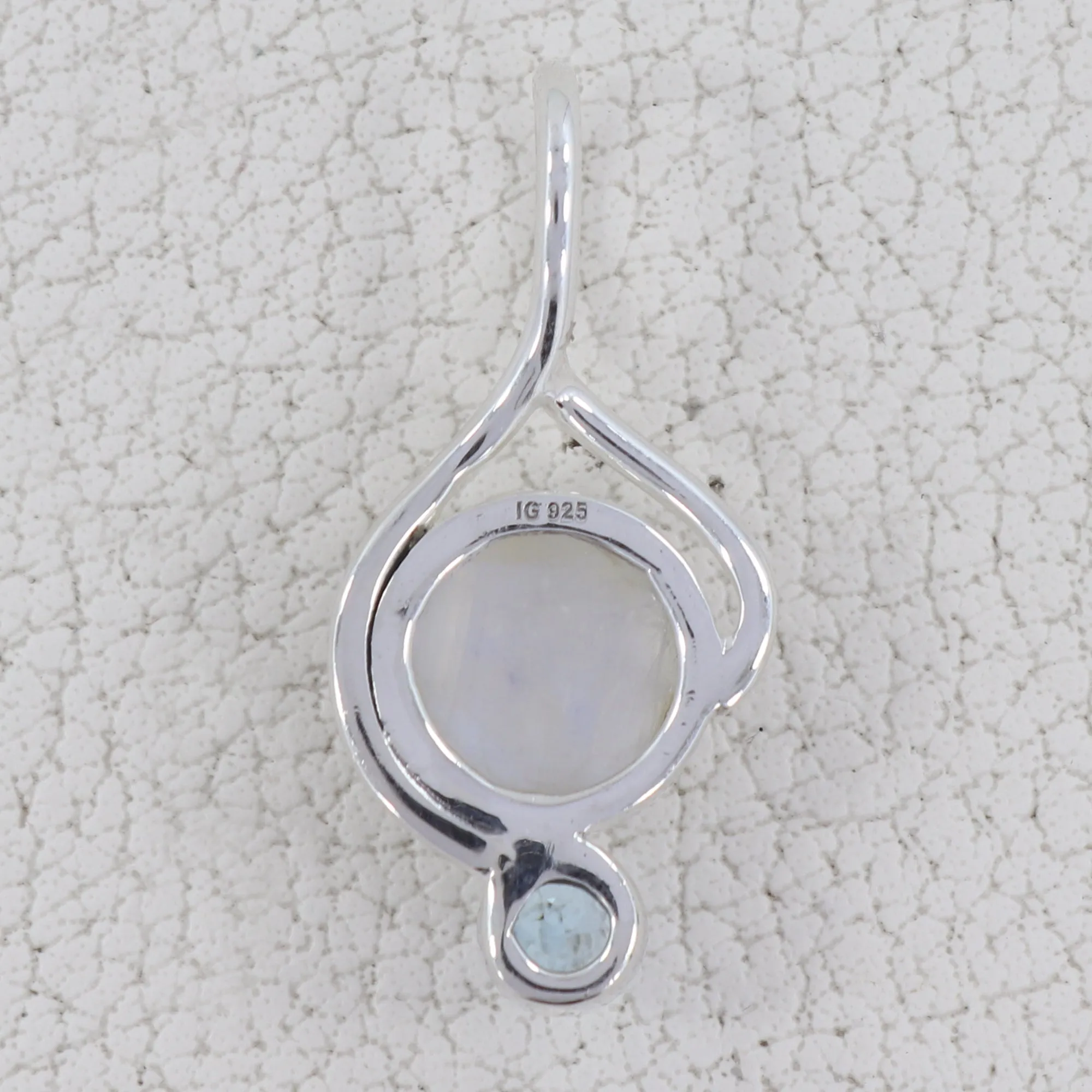 Rainbow Moonstone Silver Pendants