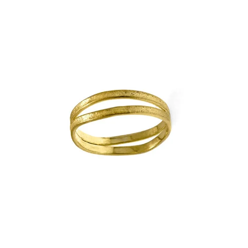 Recycled 925 Sterling Silver / Fairtrade Gold Double Nest Rings | 18ct or Silver