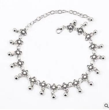 Retro Flower Tibetan silver layered chokers necklace women 2017 popular necklaces boho statement necklace bijouterie