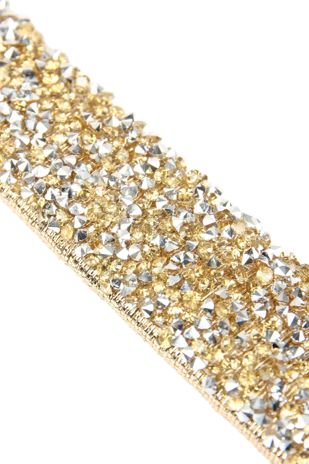 Rhinestone Embellished Magnetic Lock Bracelet