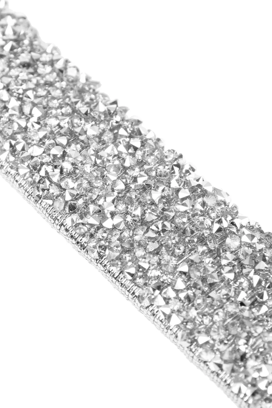 Rhinestone Embellished Magnetic Lock Bracelet