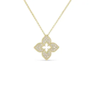 Roberto Coin 18k Yellow Gold Pave Diamond Venetian Princess Necklace