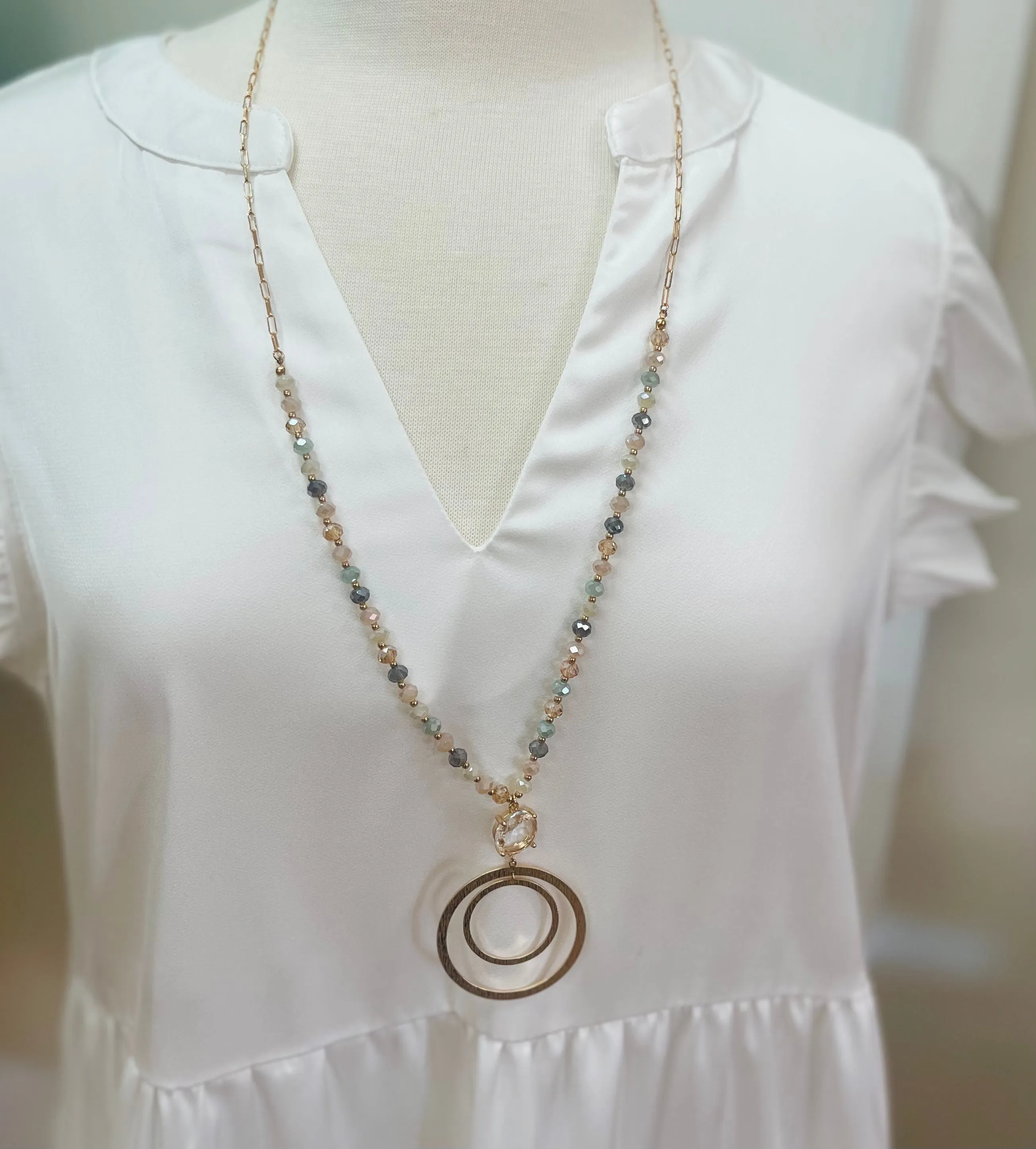 Round About Beaded Necklace