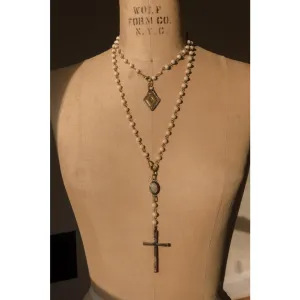 Rusty Cross Necklace