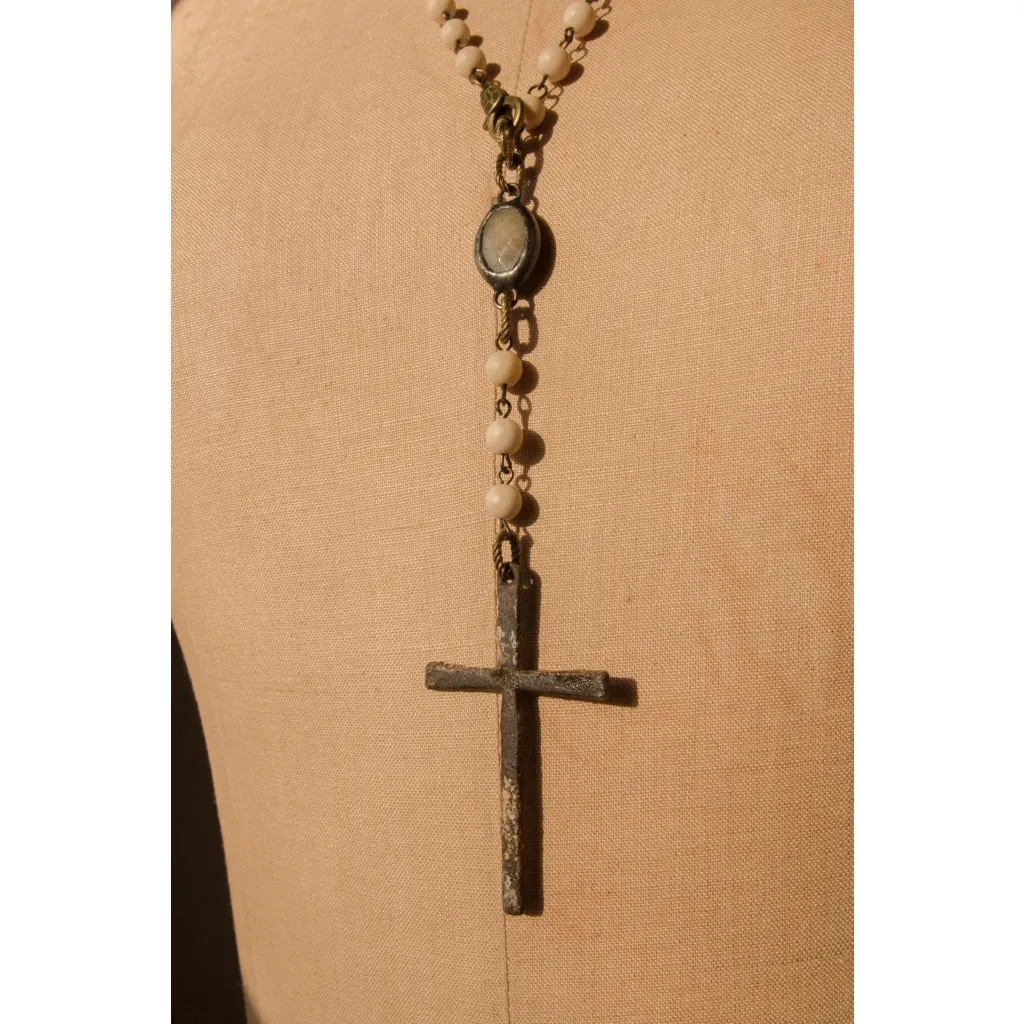 Rusty Cross Necklace