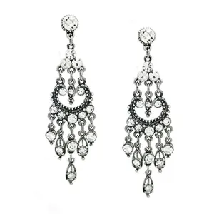 S CRYSTAL EARRINGS #HNE21664_S-CRY (LH14)