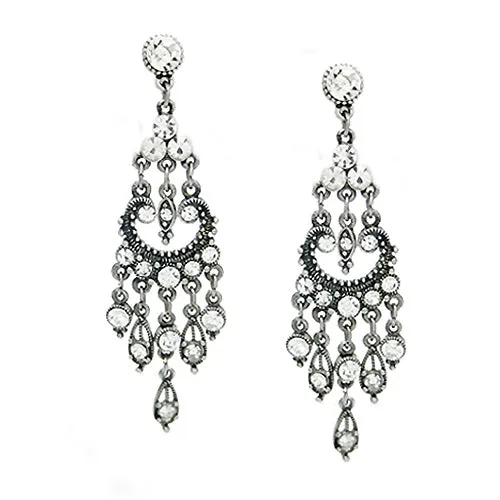 S CRYSTAL EARRINGS #HNE21664_S-CRY (LH14)