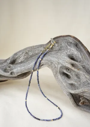 Sapphire & Goldfill Beads Necklace