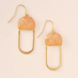 Scout Curated Wears Modern Stone Chandelier Earrings - Sunstone