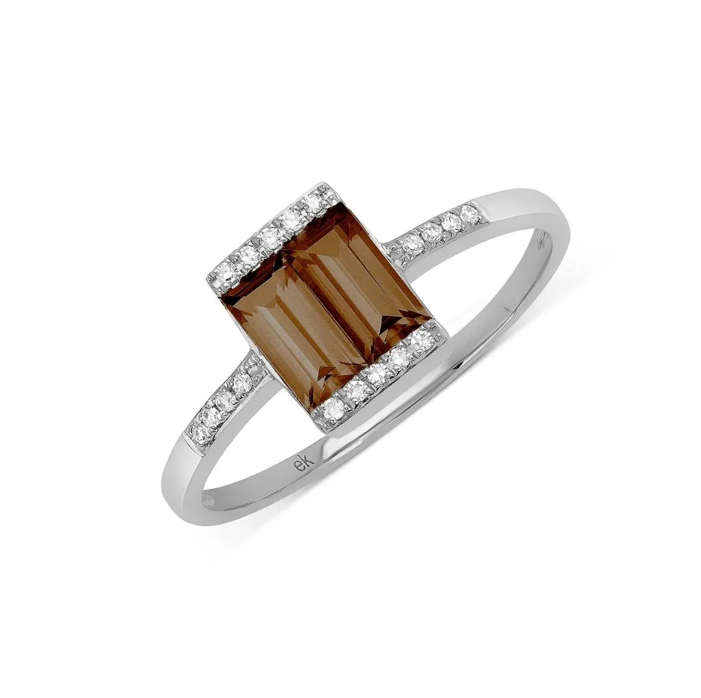 Shine Smokey Quartz Ring