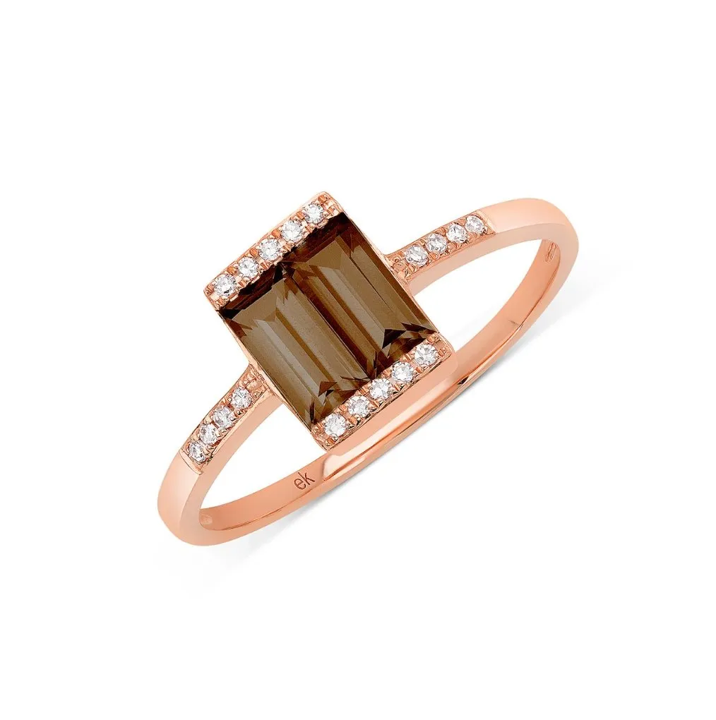 Shine Smokey Quartz Ring