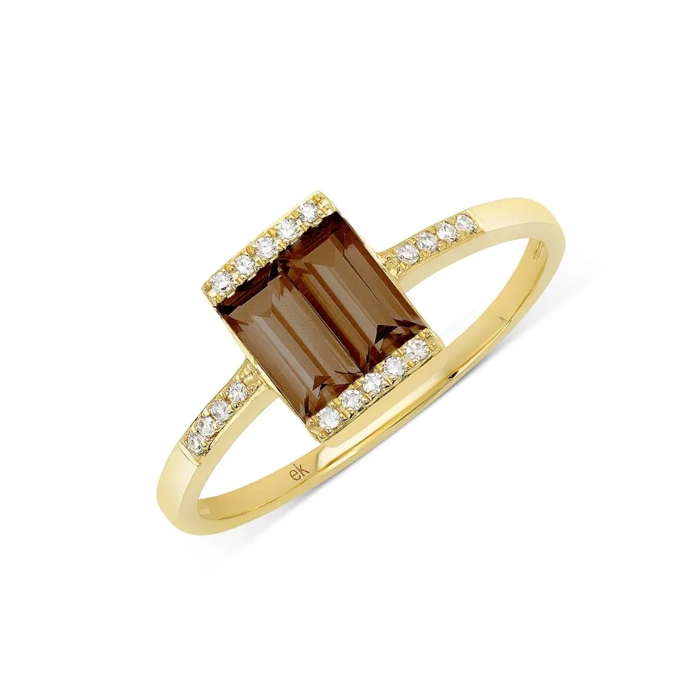 Shine Smokey Quartz Ring