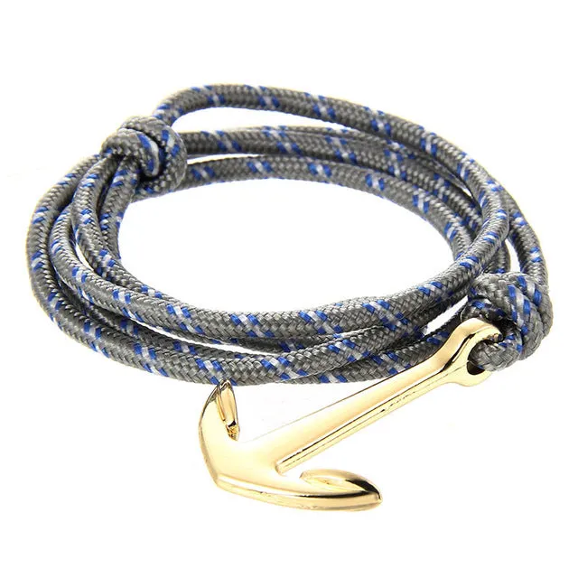 Silver Bracelet Multilayer  Leather High Quality