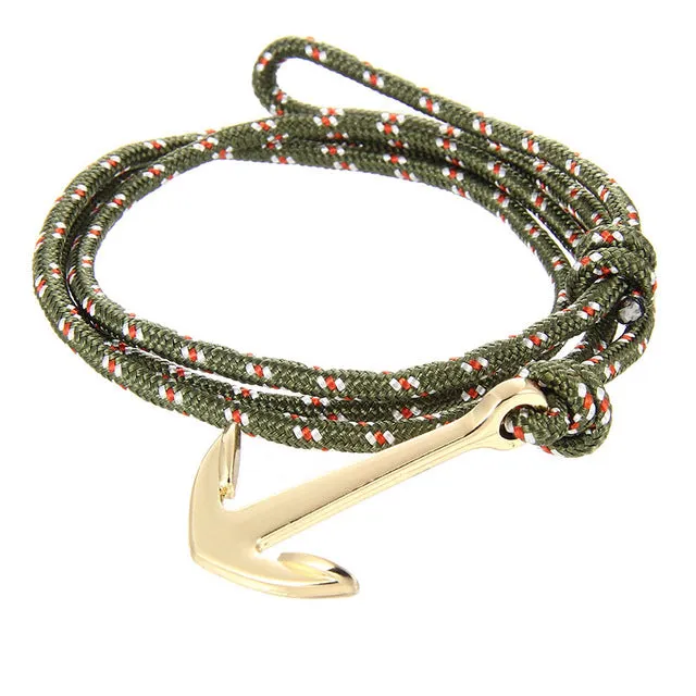 Silver Bracelet Multilayer  Leather High Quality